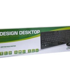 InLine® Design Desktop, Tastatur-Maus Set, USB 2,4GHz Funk, DE Layout, optisch max. 1600dpi schwarz – Bild 6