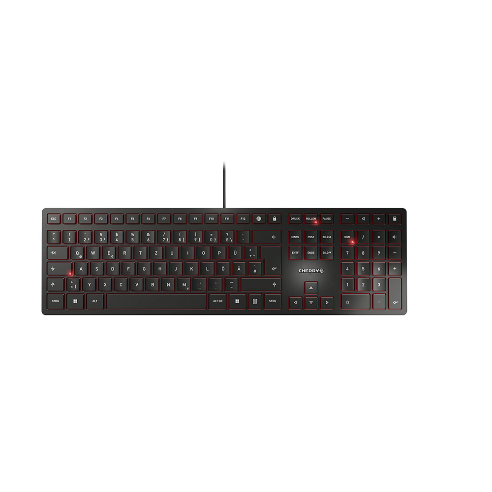 CHERRY KC 6000 SLIM USB-Tastatur DE schwarz CHERRY KC 6000 SLIM USB-Tastatur DE schwarz