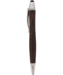 woodpen, Stylus-Stift für Touchscreens + Kugelschreiber, Walnuss/Metall, walnuss