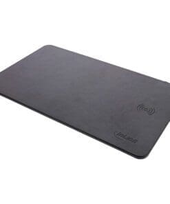 InLine® Maus-Pad, Wireless Charging (Qi), Kunstleder, 370x225x7mm, schwarz