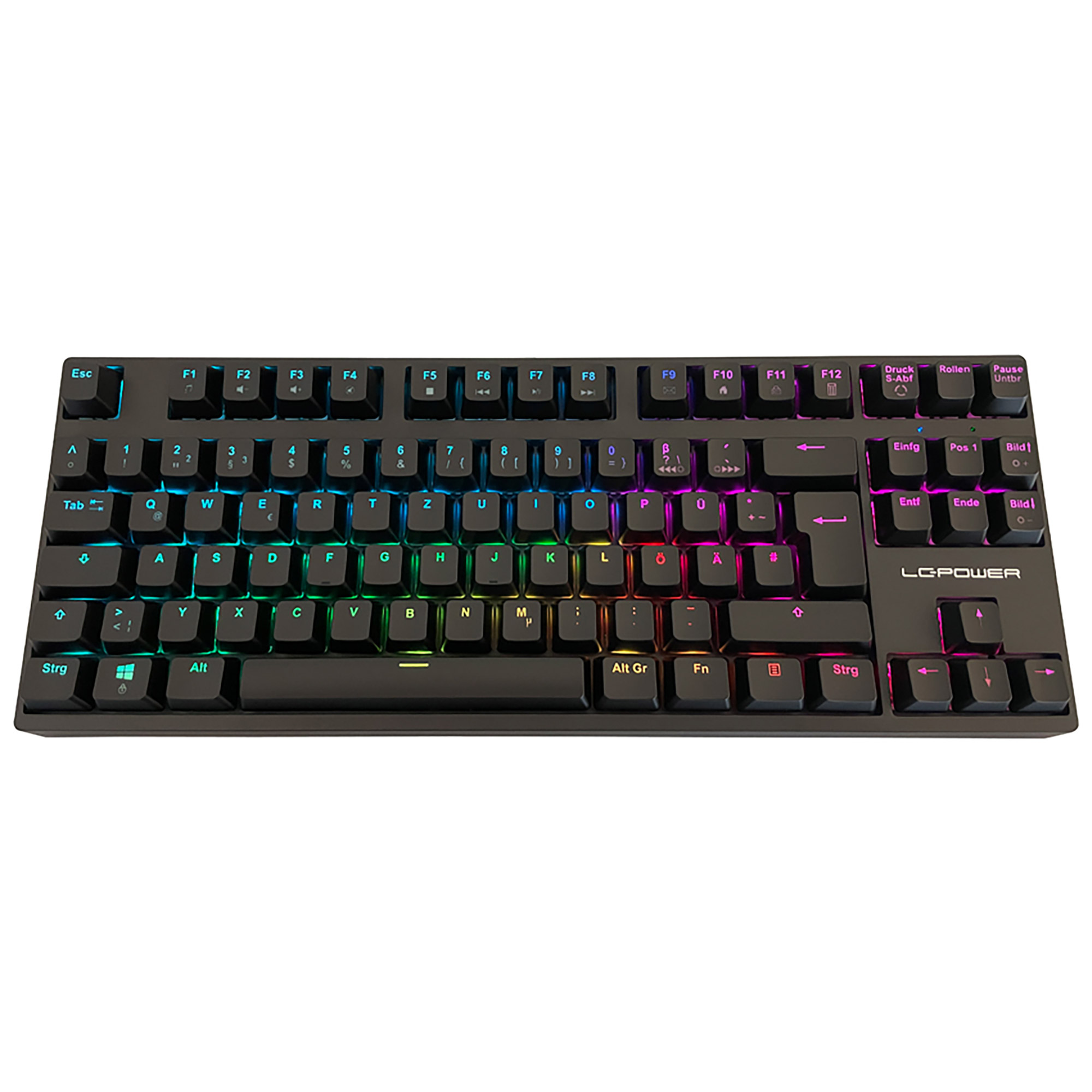 LC-Power LC-KEY-MECH-2-RGB-C-W Mechanische Gaming Tastatur DE, Funk + BT + USB, schwarz LC-Power LC-KEY-MECH-2-RGB-C-W Mechanische Gaming Tastatur DE, Funk + BT + USB, schwarz
