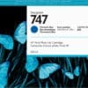 HP 747 Chromatisches Blau DesignJet Tintenpatrone, 300 ml