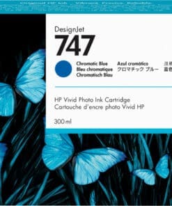 HP 747 Chromatisches Blau DesignJet Tintenpatrone, 300 ml