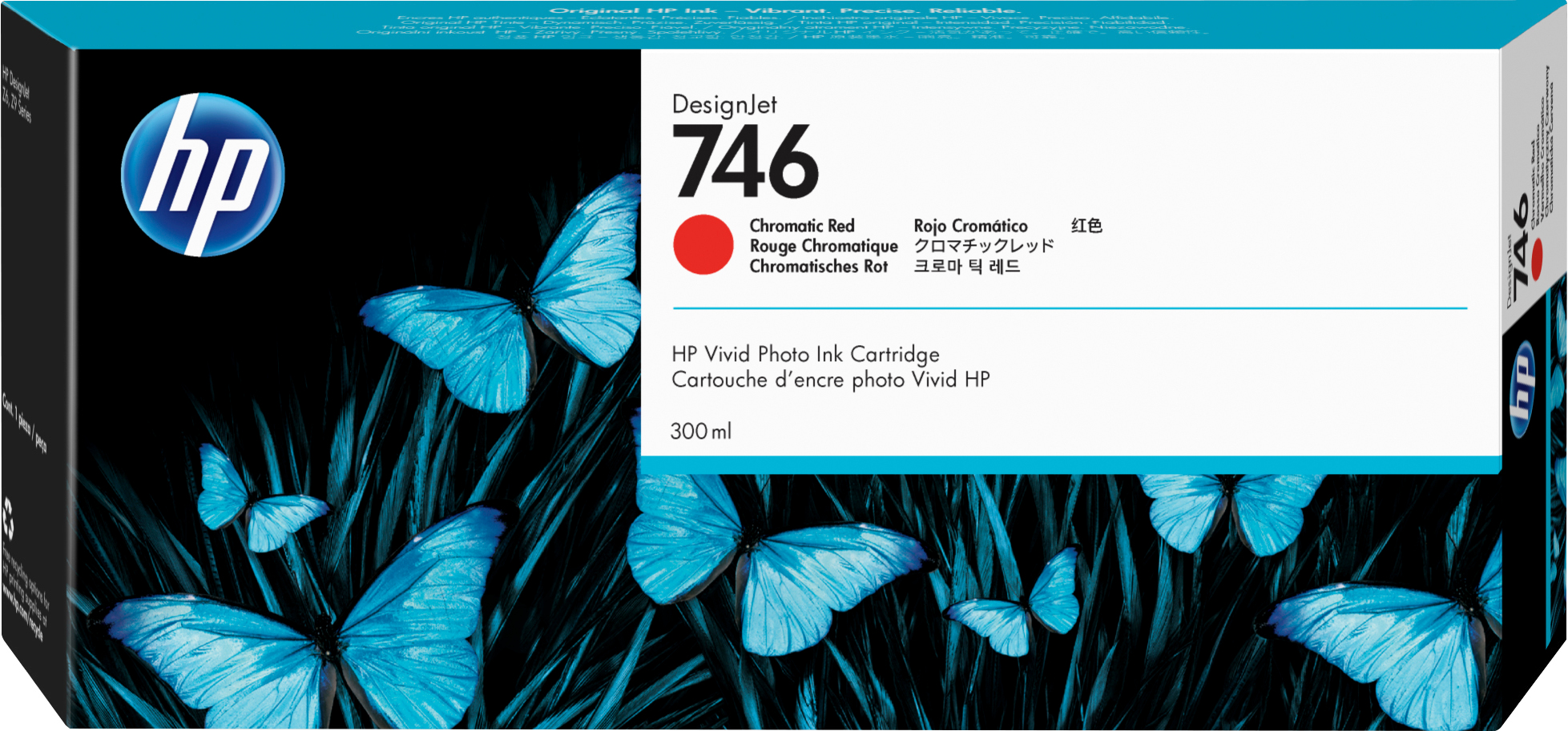 HP 746 Chromatisches Rot DesignJet Tintenpatrone, 300 ml HP 746 Chromatisches Rot DesignJet Tintenpatrone, 300 ml