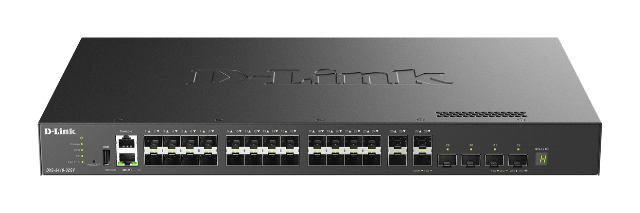 D-Link DXS-3410-32SY/E 32-Port 10G Lay.3 Stack Manag. Switch D-Link DXS-3410-32SY/E 32-Port 10G Lay.3 Stack Manag. Switch