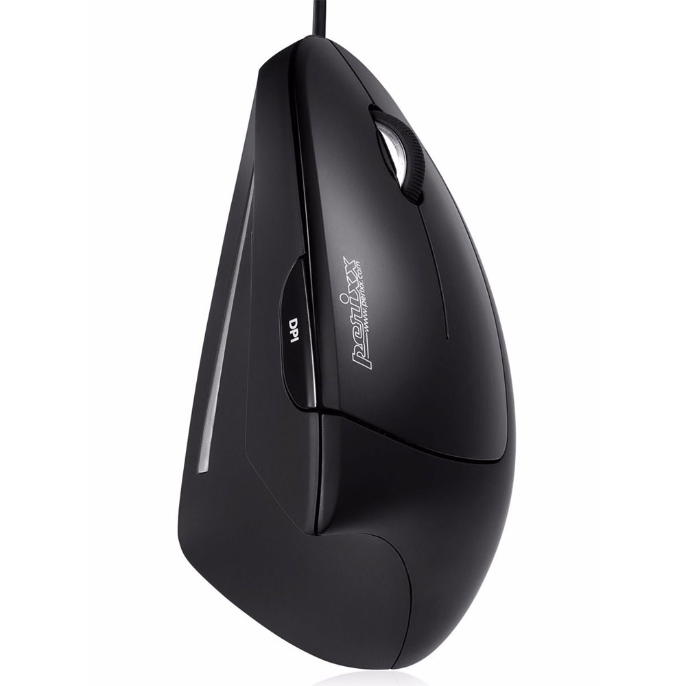 Perixx PERIMICE-513 N, Ergonomische vertikale Maus für Rechtshänder, USB-Kabel, schwarz, schwarz Perixx PERIMICE-513 N, Ergonomische vertikale Maus für Rechtshänder, USB-Kabel, schwarz, schwarz