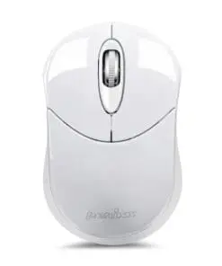 Perixx PERIMICE-802W, Bluetooth-Maus für PC und Tablet, schnurlos, weiß