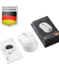 Alternative view of Perixx PERIMICE-802W, Bluetooth-Maus für PC und Tablet, schnurlos, weiß