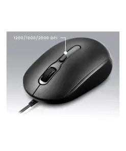 Alternative view of Perixx PERIMICE-222CB, Maus, optisch, 4 Tasten, Silent, USB-C, schwarz