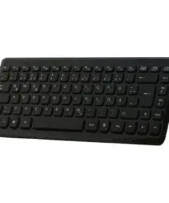 Perixx PERIBOARD-407 DE B, Mini USB-Tastatur, schwarz, schwarz