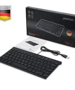 Alternative view of Perixx PERIBOARD-429 DE, kabelgebunden, USB Mini Tastatur mit Hintergrundbeleuch
