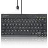 Perixx PERIBOARD-426C DE, kabelgebundene USB-C Mini Tastatur mit flachen Tasten
