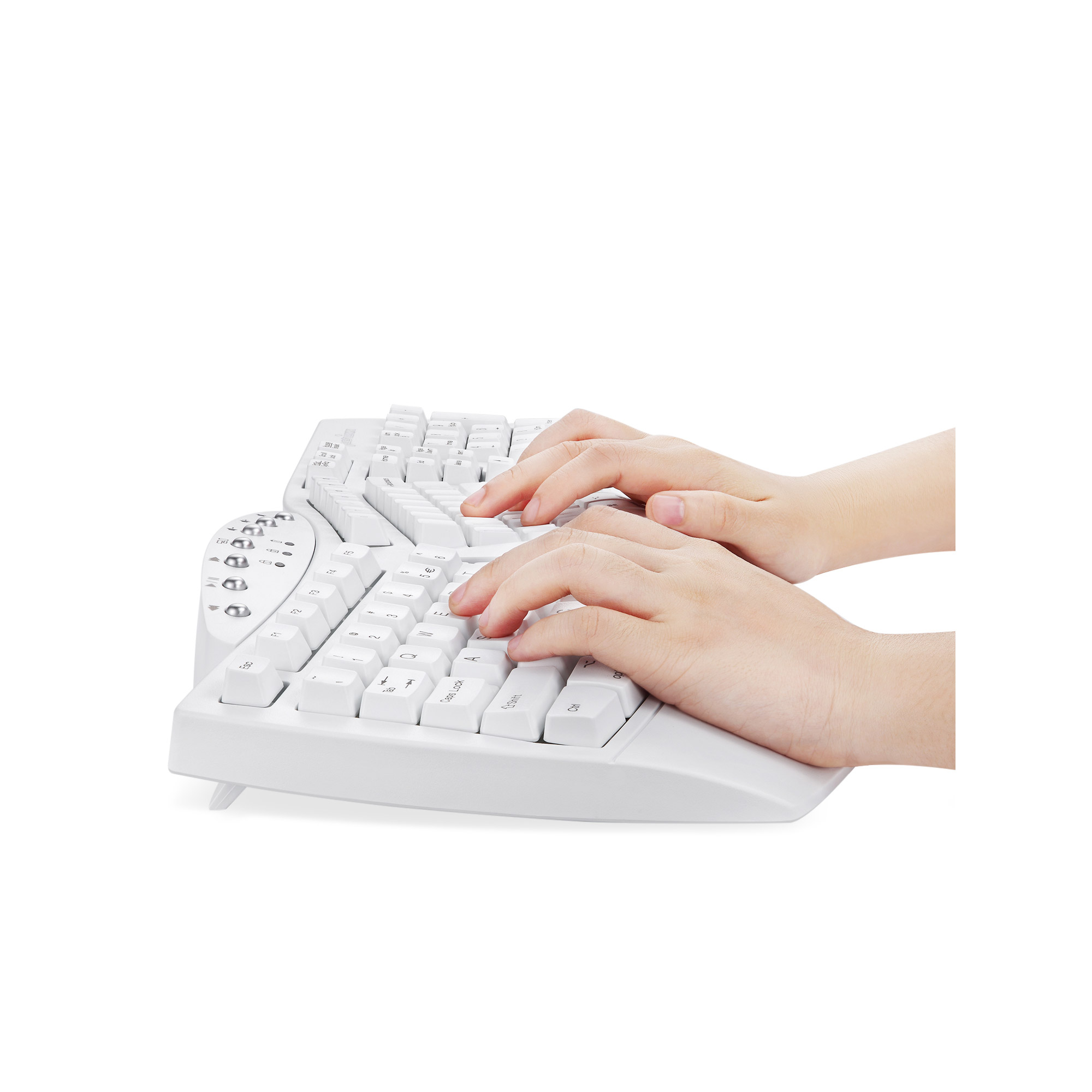 PERIXX PERIBOARD-612W DE, ergonomische Tastatur, Dualmodus, Funk/Bluetooth, Windows/Mac, weiß PERIXX PERIBOARD-612W DE, ergonomische Tastatur, Dualmodus, Funk/Bluetooth, Windows/Mac, weiß – Bild 3