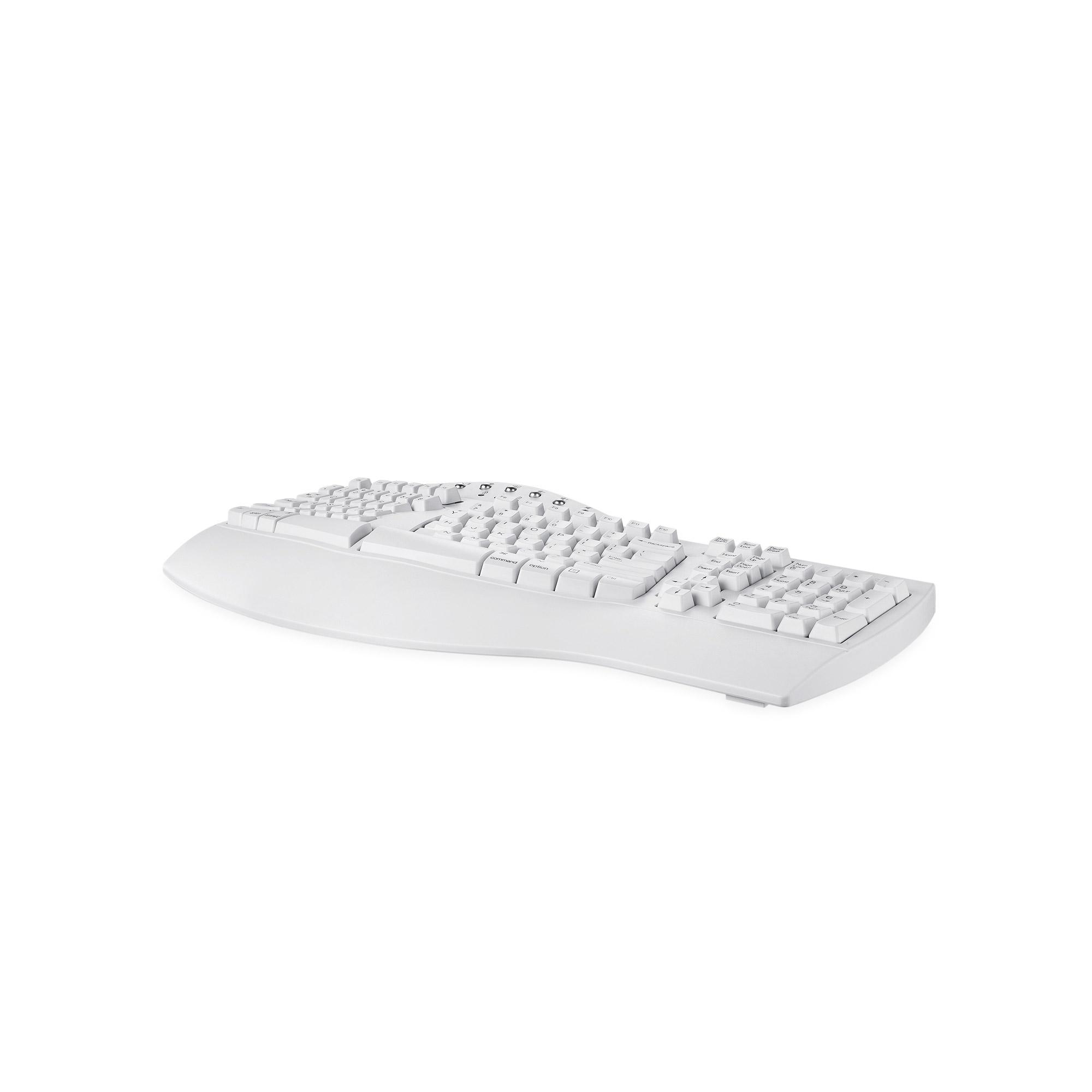 PERIXX PERIBOARD-612W DE, ergonomische Tastatur, Dualmodus, Funk/Bluetooth, Windows/Mac, weiß PERIXX PERIBOARD-612W DE, ergonomische Tastatur, Dualmodus, Funk/Bluetooth, Windows/Mac, weiß – Bild 4