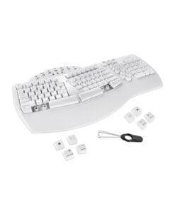 PERIXX PERIBOARD-612W DE, ergonomische Tastatur, Dualmodus, Funk/Bluetooth, Windows/Mac, weiß PERIXX PERIBOARD-612W DE, ergonomische Tastatur, Dualmodus, Funk/Bluetooth, Windows/Mac, weiß – Bild 5