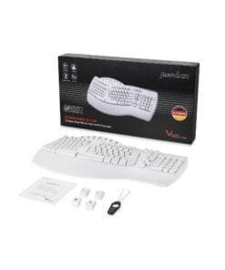 PERIXX PERIBOARD-612W DE, ergonomische Tastatur, Dualmodus, Funk/Bluetooth, Windows/Mac, weiß PERIXX PERIBOARD-612W DE, ergonomische Tastatur, Dualmodus, Funk/Bluetooth, Windows/Mac, weiß – Bild 6