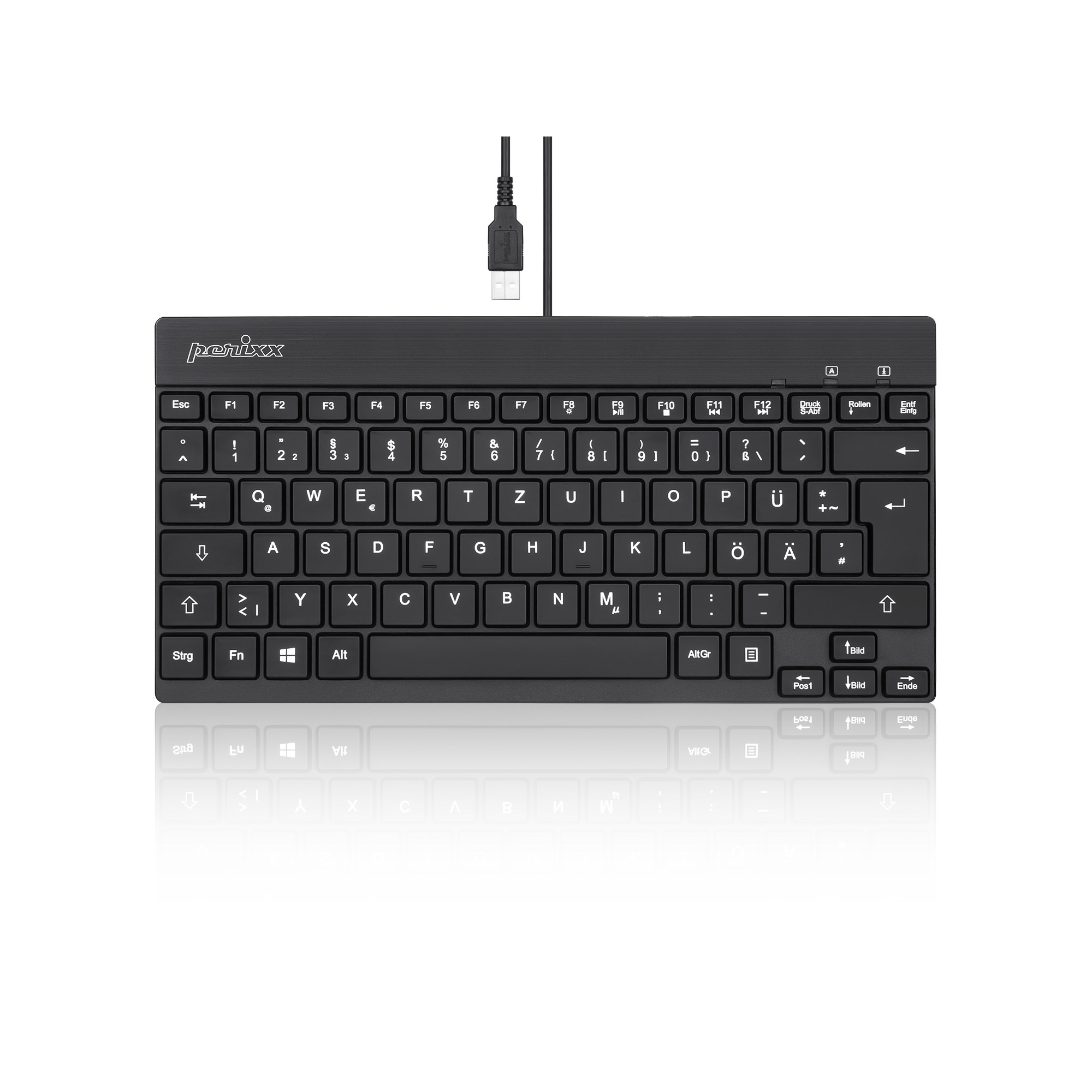 Perixx PERIBOARD-326 DE, Beleuchtete USB-Tastatur, kabelgebunden, schwarz Perixx PERIBOARD-326 DE, Beleuchtete USB-Tastatur, kabelgebunden, schwarz