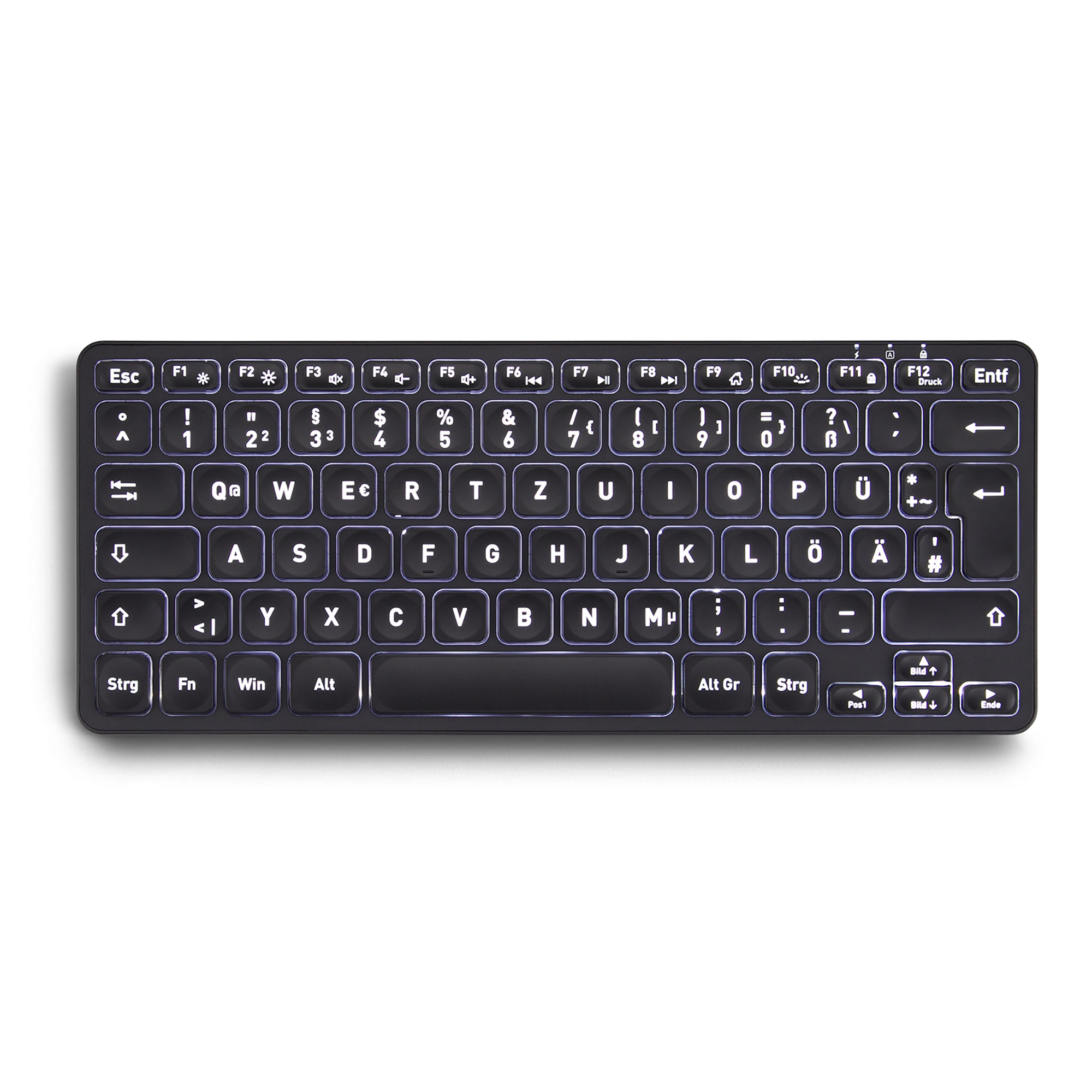 Perixx PERIBOARD-732B DE, Mini-Tastatur Wireless, mit Hintergrundbeleuchtung, schwarz Perixx PERIBOARD-732B DE, Mini-Tastatur Wireless, mit Hintergrundbeleuchtung, schwarz