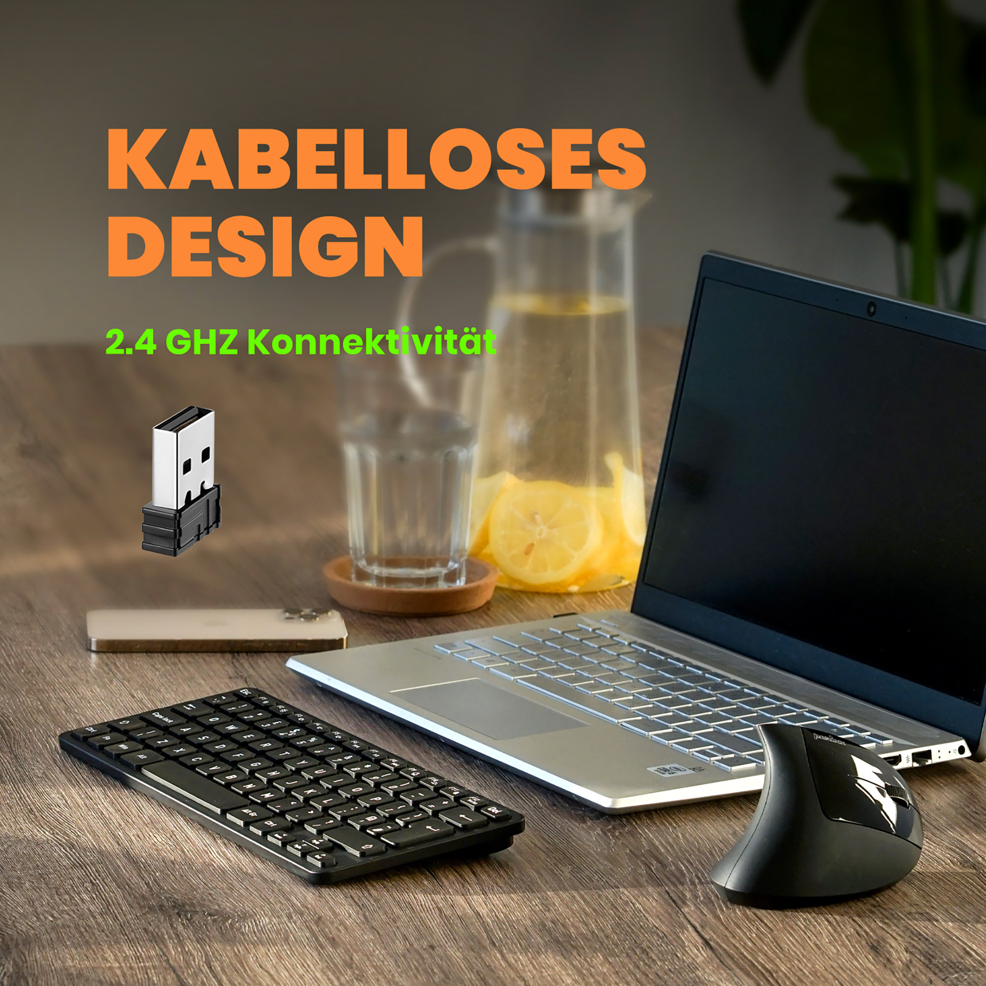 Perixx PERIBOARD-732B DE, Mini-Tastatur Wireless, mit Hintergrundbeleuchtung, schwarz Perixx PERIBOARD-732B DE, Mini-Tastatur Wireless, mit Hintergrundbeleuchtung, schwarz – Bild 3