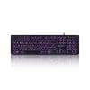 Perixx PERIBOARD-317R, US, dreifarbig, runde Tasten, kabelgebunden, schwarz