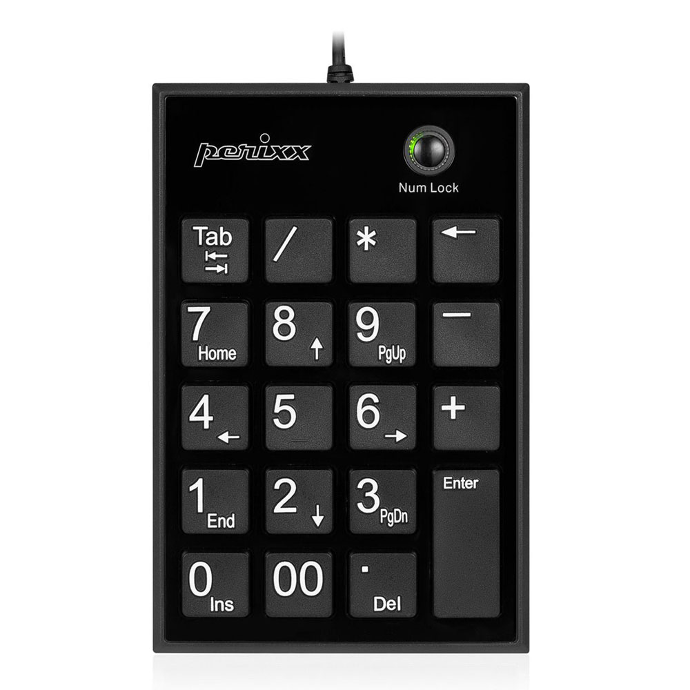 Perixx PERIPAD-PERIPAD-202 H, USB Nummernblock mit 2-Port Hub, schwarz, schwarz Perixx PERIPAD-PERIPAD-202 H, USB Nummernblock mit 2-Port Hub, schwarz, schwarz