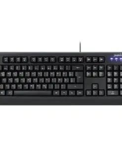 Perixx PERIBOARD-517 DE, Wasser- und staubdichte USB-Tastatur, IP65, schwarz, schwarz