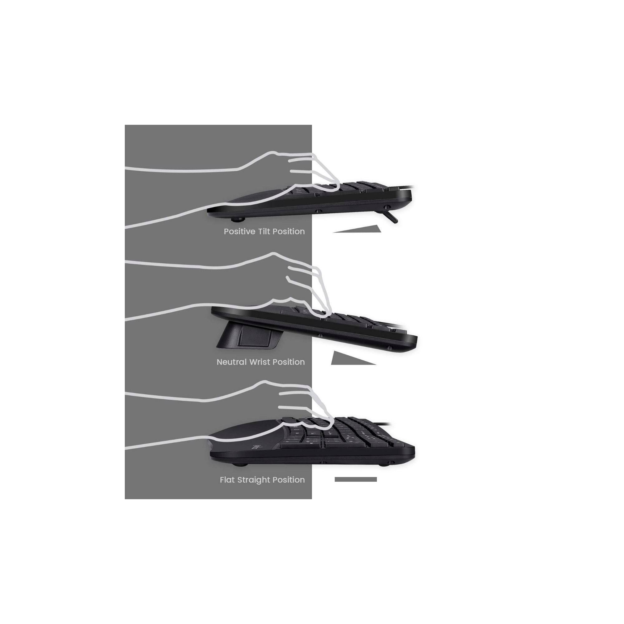 Perixx PERIDUO-505B, DE, Tastatur- und Maus Set, USB-Kabel, ergonomisch, schwarz Perixx PERIDUO-505B, DE, Tastatur- und Maus Set, USB-Kabel, ergonomisch, schwarz – Bild 4