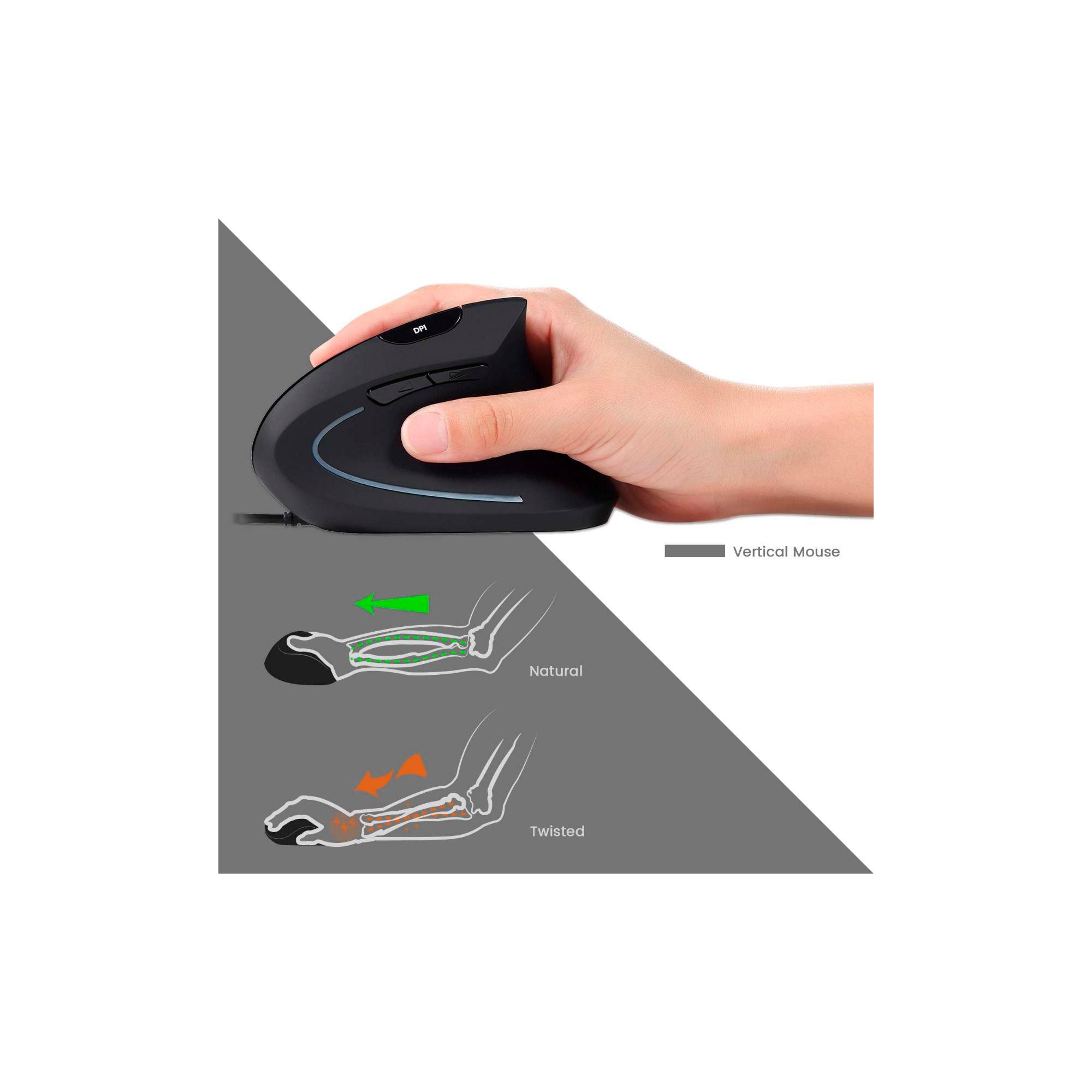Perixx PERIDUO-505B, DE, Tastatur- und Maus Set, USB-Kabel, ergonomisch, schwarz Perixx PERIDUO-505B, DE, Tastatur- und Maus Set, USB-Kabel, ergonomisch, schwarz – Bild 5