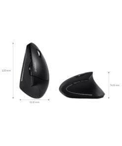 Perixx PERIMICE-713, ergonomische vertikale Maus, schwarz – Bild 6