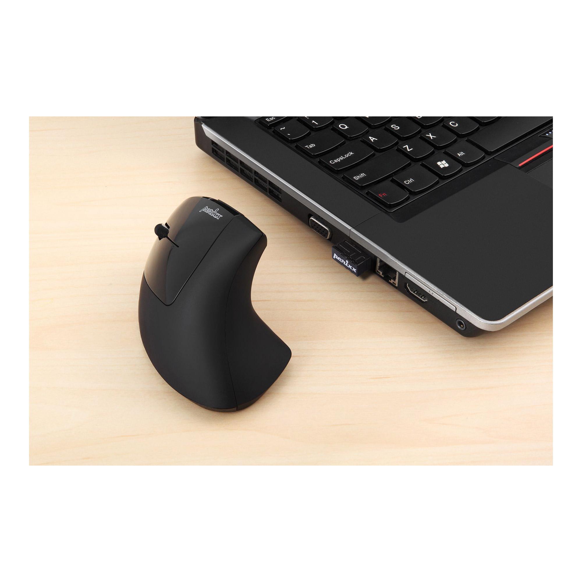 Perixx PERIMICE-713 L , ergonomische vertikale Maus für Linkshänder, schwarz Perixx PERIMICE-713 L , ergonomische vertikale Maus für Linkshänder, schwarz – Bild 6