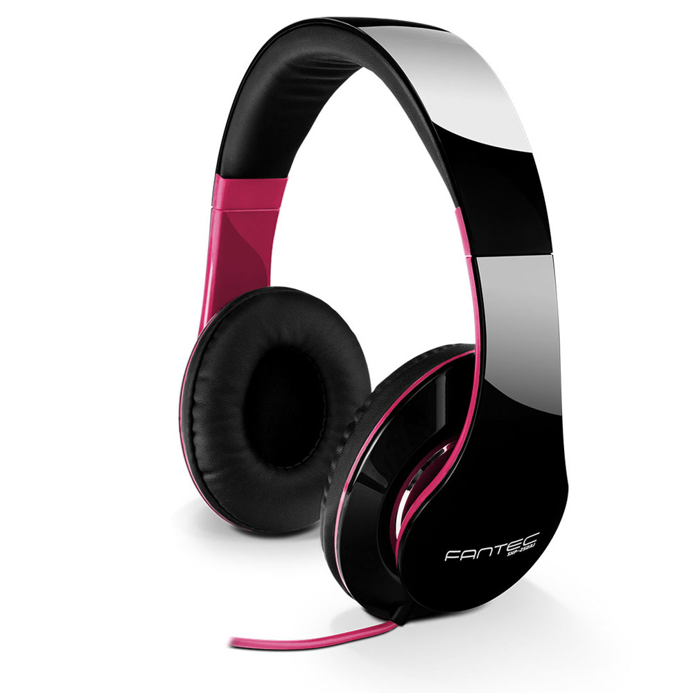 FANTEC SHP-250AJ-PK, Kopfhörer, stereo, 3,5mm-Klinke, schwarz/pink, mehrfarbig FANTEC SHP-250AJ-PK, Kopfhörer, stereo, 3,5mm-Klinke, schwarz/pink, mehrfarbig