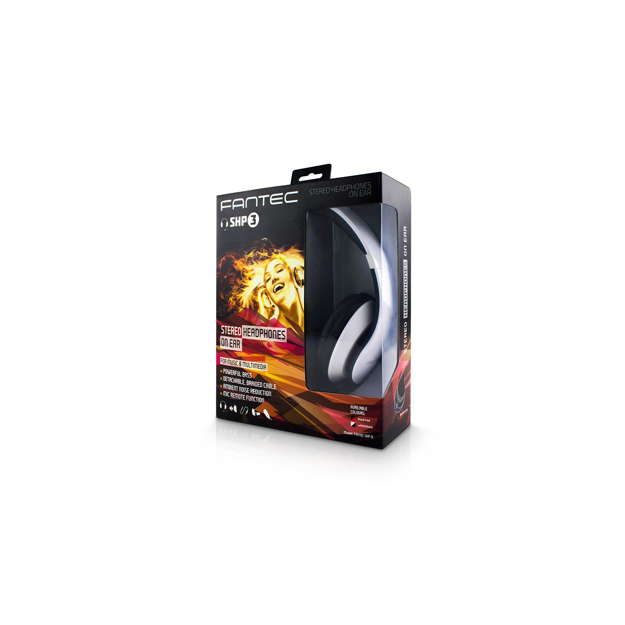 Fantec Kopfhörer/Headset SHP-3, stereo, 3,5mm Klinke, weiß/schwarz Fantec Kopfhörer/Headset SHP-3, stereo, 3,5mm Klinke, weiß/schwarz – Bild 6