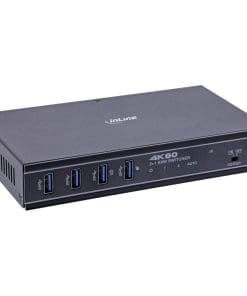 InLine® KVM Switch, 2-fach, HDMI & USB-C, 4K60Hz, Umschalter