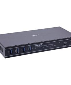 InLine® KVM Switch, 2-fach, HDMI, Dual Monitor, 8K60Hz, USB Hub, schwarz