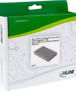 InLine® USB 3.1 Gehäuse für 6,35cm (2,5") 6G SATA-Festplatte / SSD, USB Typ C Buchse, schwarz – Bild 3