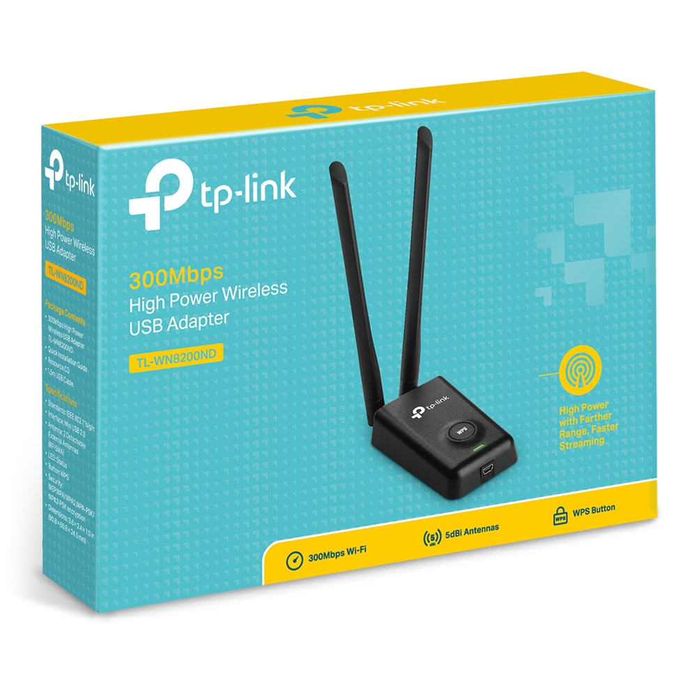 TP-Link TL-WN8200ND 300Mbit High-Power USB WLAN-Adapter TP-Link TL-WN8200ND 300Mbit High-Power USB WLAN-Adapter – Bild 4