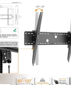 equip 60"-100" kippbarer Curved-TV-Wandhalter equip 60"-100" kippbarer Curved-TV-Wandhalter – Bild 10