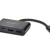 Kensington CH1000 USB-C 4-Port Hub Kensington NanoSaver® Portables Laptopschloss für Nano Security Slots. Produktfarbe: Schwarz, Silber, Beste Verwendung: Laptop, Schloss Art: Schlüssel. Kabellänge: 2,3 m. Menge pro Packung: 1 Stück(e), Verpackungsart: Polybag