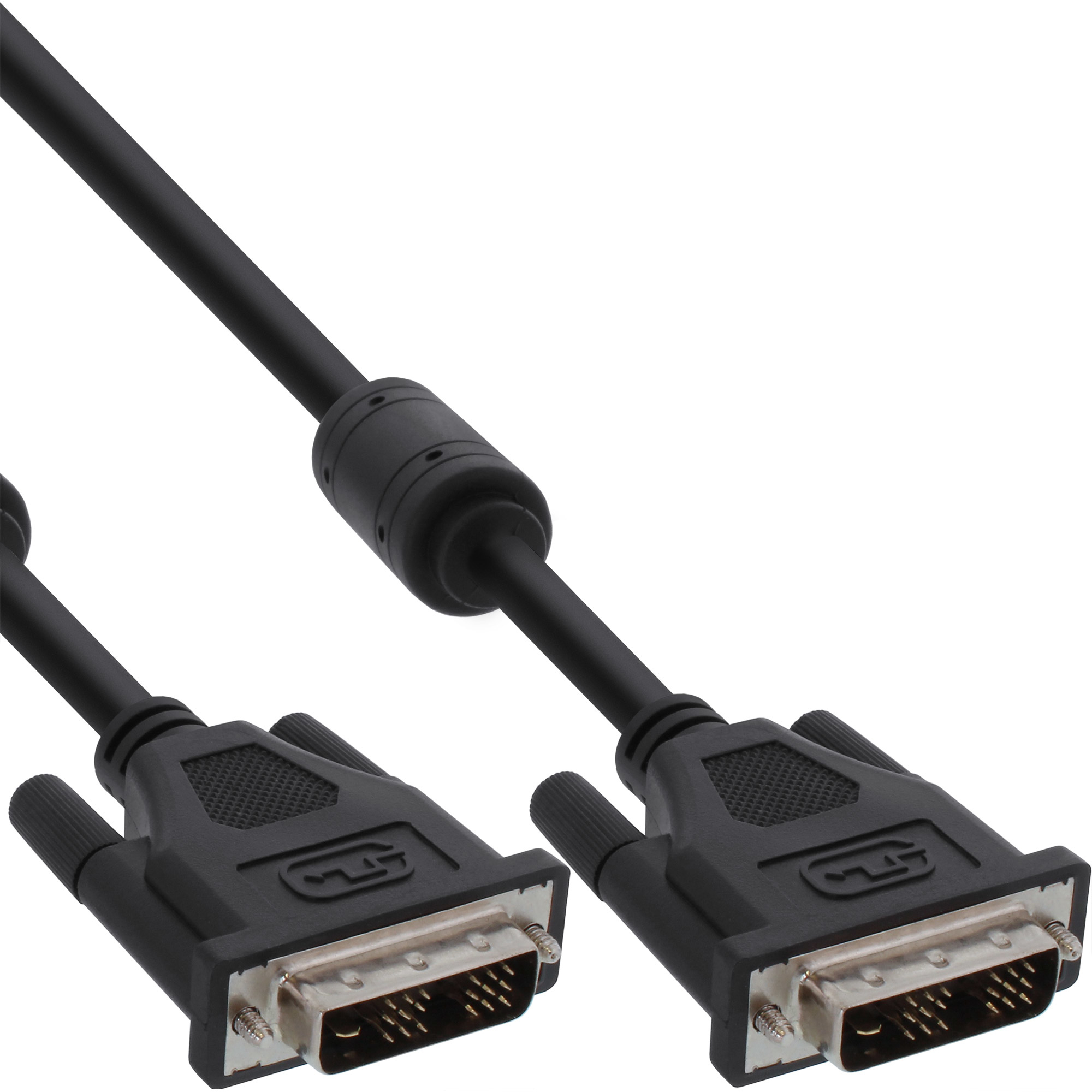 DVI-D Kabel, digital 18+1 Stecker / Stecker, Single Link, 2 Ferrite, 2m, schwarz DVI-D Kabel, digital 18+1 Stecker / Stecker, Single Link, 2 Ferrite, 2m, schwarz