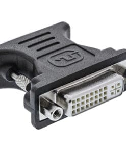 InLine® DVI-A Adapter, Analog 24+5 Buchse auf 15pol HD Stecker (VGA), schwarz