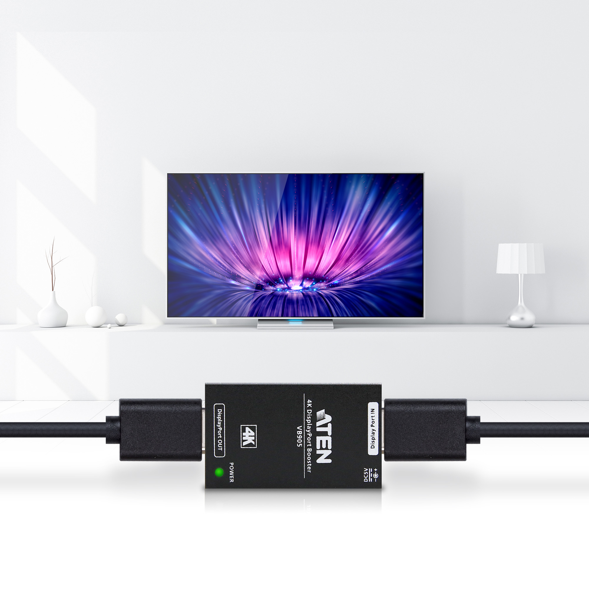 ATEN VB905 4K DisplayPort Booster, Signal-Verstärker um bis 5m, kaskadierbar ATEN VB905 4K DisplayPort Booster, Signal-Verstärker um bis 5m, kaskadierbar – Bild 5