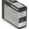 Epson Tintenpatrone T5801 Schwarz (80 ml) Die neue Epson UltraChrome K3™ Vivid Magenta Technologie erweitert nochmals den ohnehin schon großen Farbraum der UltraChrome K3 Tinte. Bei den beiden Magenta-Tinten kommen High-Density Pigmenttinten zum Einsatz. Diese neue Tintentechnologie erlaubt deutlich gesättigtere Farben, besonders in den Bereichen Magenta und Blau.