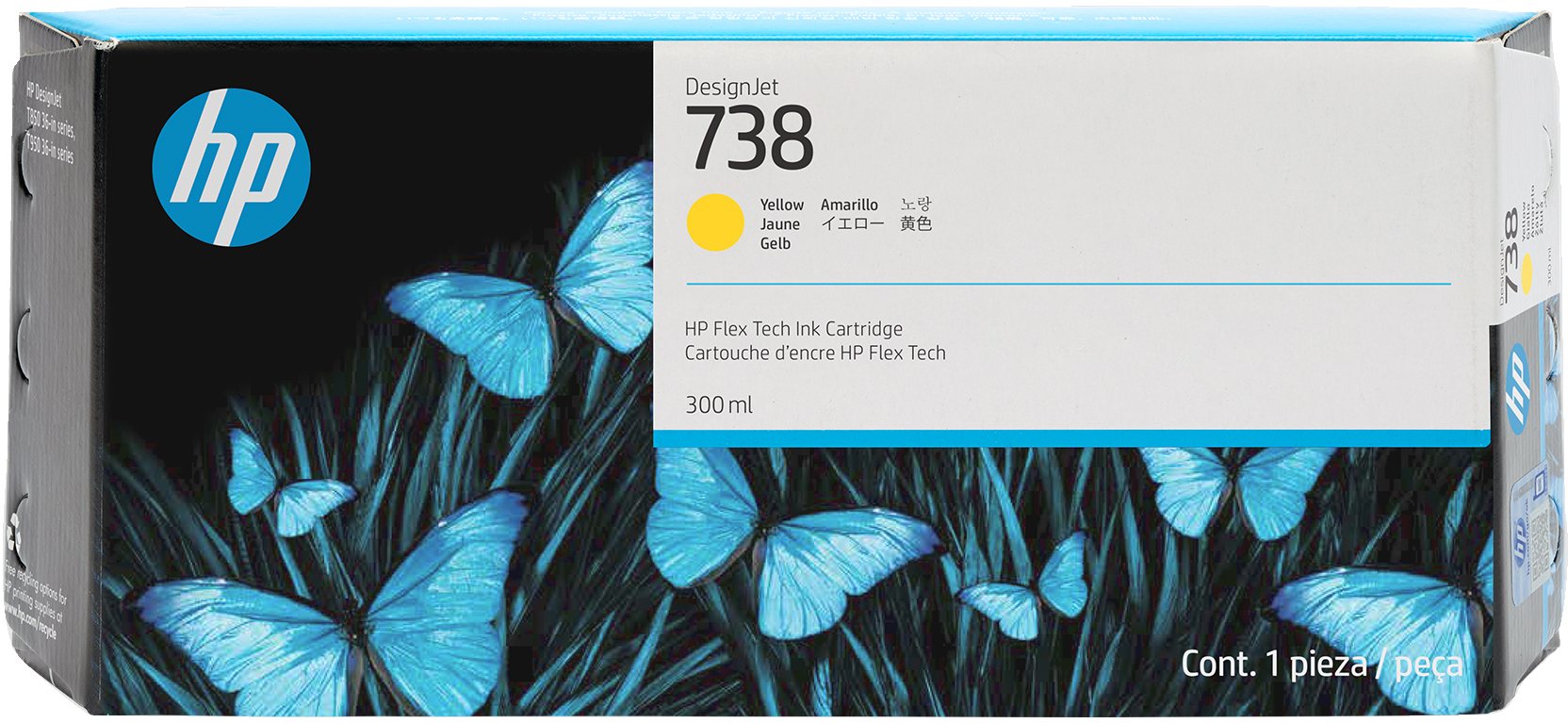 HP 738 300-ml Gelb DesignJet Tintenpatrone HP 738 300-ml Gelb DesignJet Tintenpatrone