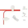 Label-The-Cable Wall, LTC PRO 3120, Klett-Kabelhalter, 50er-Pack, weiß, weiß Label-The-Cable Roll, LTC PRO 1210, doppelseitige Klettbandrolle, 25m, schwarz