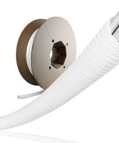 Label-The-Cable Tube, LTC PRO 5120, flexibler Kabelschlauch, 25mm/25m, weiß