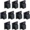 10er Pack InLine® Kabelmanager Klebesockel M, Nylon, 3M-Klebepad, schwarz