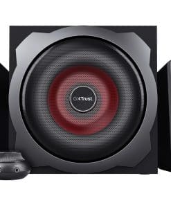 Trust Gaming GXT 38 2.1 Gaming Lautsprechersystem mit Subwoofer, schwarz/rot Trust Gaming GXT 38 2.1 Gaming Lautsprechersystem mit Subwoofer, schwarz/rot – Bild 3