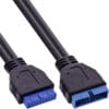 InLine® Stromadapter, 13,34cm (5,25") Buchse zu 8,89cm (3,5") Stecker, 6cm