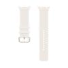 Samsung Misty Band (M/L), Cream (für Watch 8 und 9) Zweifarbiges Design, angenehmer Tragekomfort Das Misty Band aus softem, flexiblem Silikon sorgt den ganzen Tag über für einen angenehmen Tragekomfort und das sanfte, zweifarbige Pastell-Design lässt dich stets stilvoll erscheinen. Das Misty Band liegt eng und dennoch sanft am Handgelenk an, wodurch Fitnessdaten genau erfasst werden können - unabhängig, ob beim leichten Training oder beim Power-Workout. Durch das Schnellwechselsystem, kannst du innerhalb von Sekunden das Band ohne weitere Hilfsmittel und mit einem Knopfdruck wechseln. Wähle ein Armband das zu deinem Stil passt und verleihe deiner Galaxy einen persönlichen Touch.