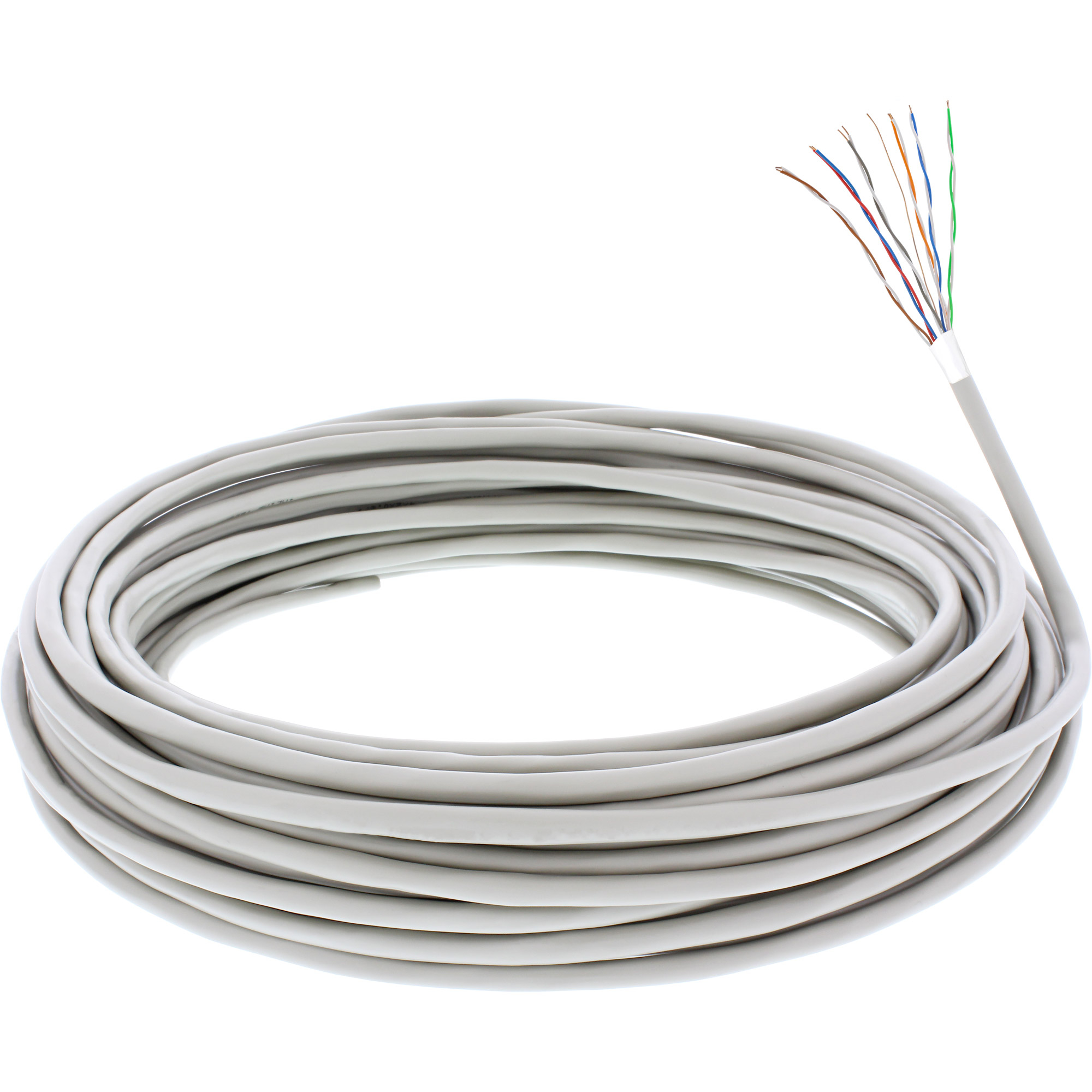 InLine® Telefon-Kabel 12-adrig, 6x2x0,6mm, zum Verlegen, 25m Ring, beige InLine® Telefon-Kabel 12-adrig, 6x2x0,6mm, zum Verlegen, 25m Ring, beige – Bild 2
